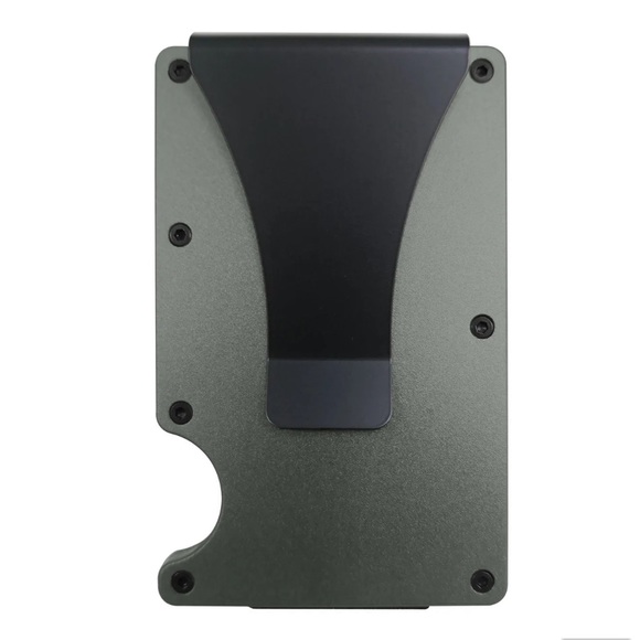 ✨✨BRAND NEW Mens Slim Wallet Minimalist RFID Blocking Money Clip Carbon - Picture 1 of 6